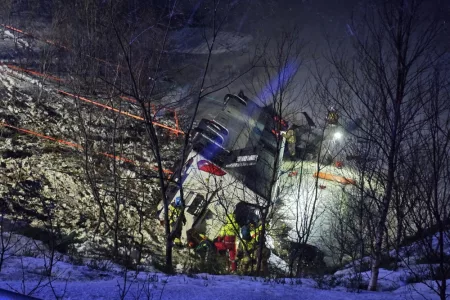 At Least 3 Dead After Passenger Bus Plunges Into Frozen Lake in Norway