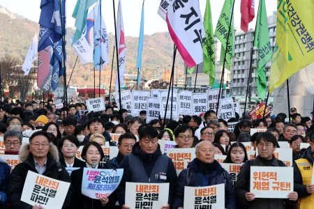 South Korean Opposition Submits Motion to Impeach President Yoon