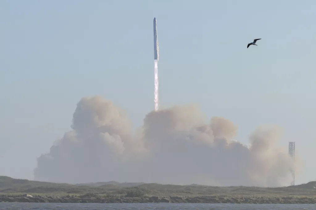SpaceX Launch of Starship rocket in Texas