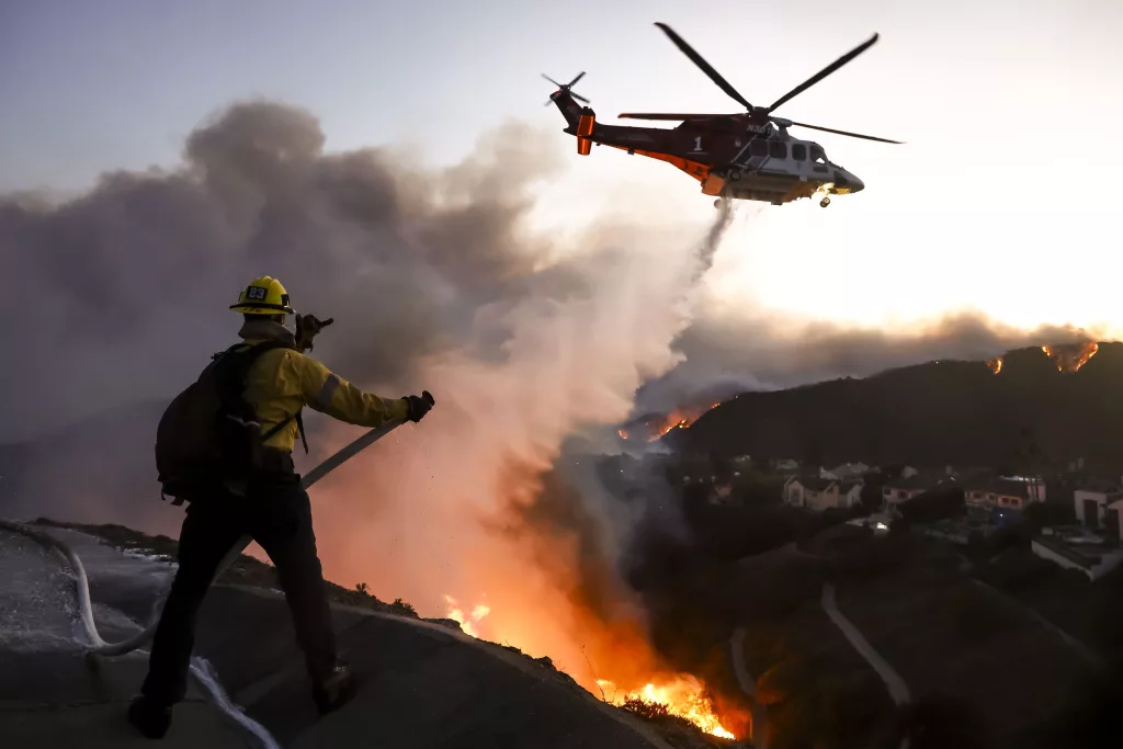 Palisades Wildfire in Los Angeles, California