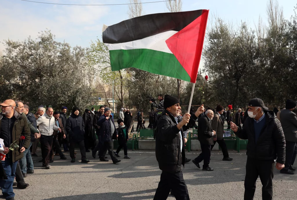 Pro-Palestinian rally in Tehran following ceasefire deal between Israel and Hamas