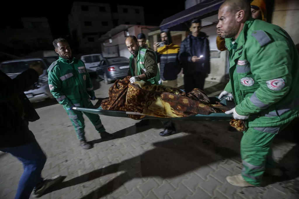 Israeli airstrike in Deir Al Balah, central Gaza