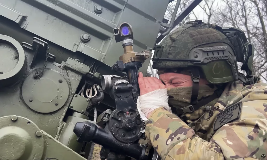 Russian forces in the Kursk region