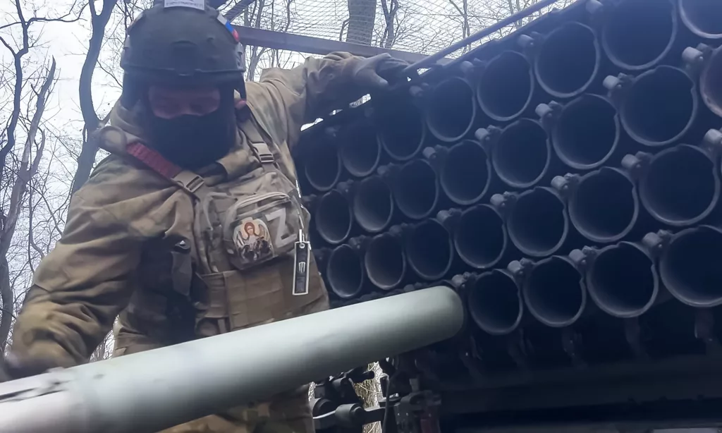 Russian forces in the Kursk region