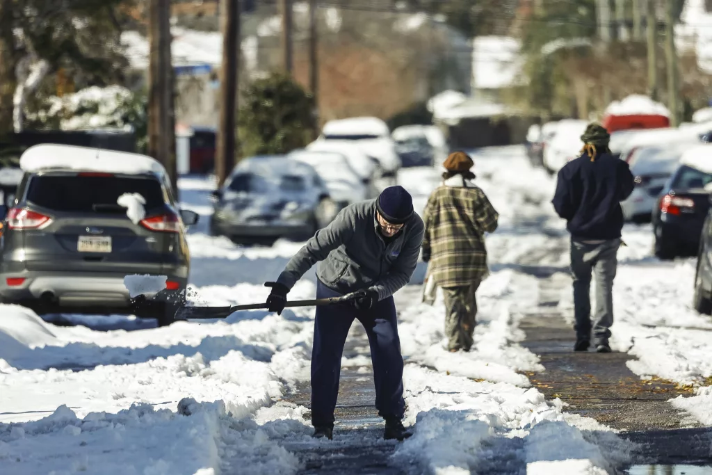 Winter weather in New Orleans, Louisiana