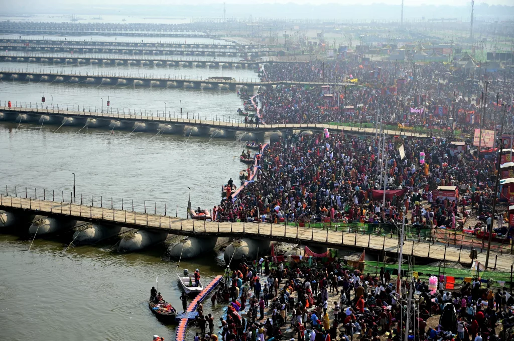 Hindu festival Kumbh Mela in India's Uttar Pradesh
