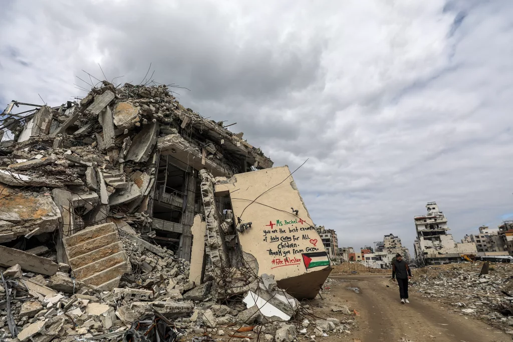 Destruction in Gaza amid Israel-Hamas ceasefire