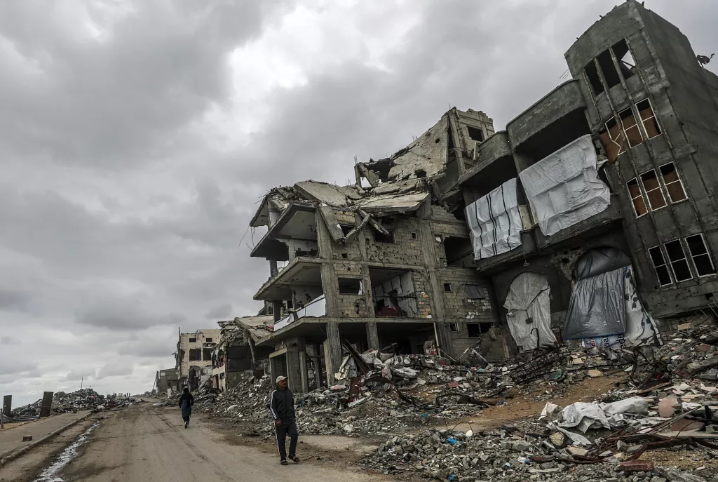 Destruction in Gaza amid Israel-Hamas ceasefire