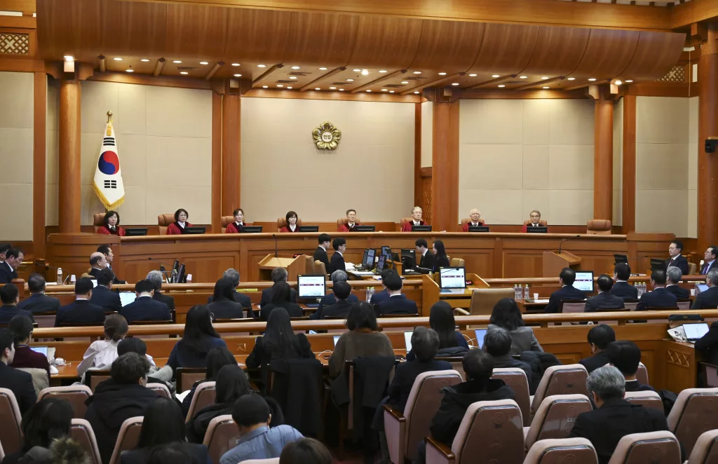 South Korean President Yoon attends impeachment trial hearing