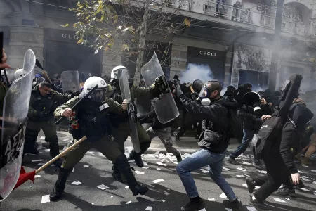Clashes in Greece on Train Crash Anniversary