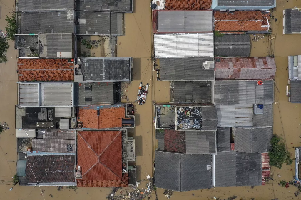 Floods hit residential areas in Indonesia's capital Jakarta and West Java province