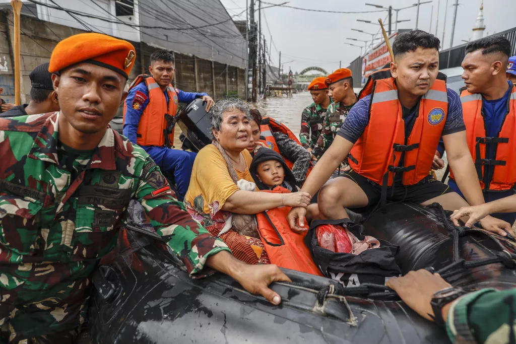 Floods hit residential areas in Indonesia's capital Jakarta and West Java province