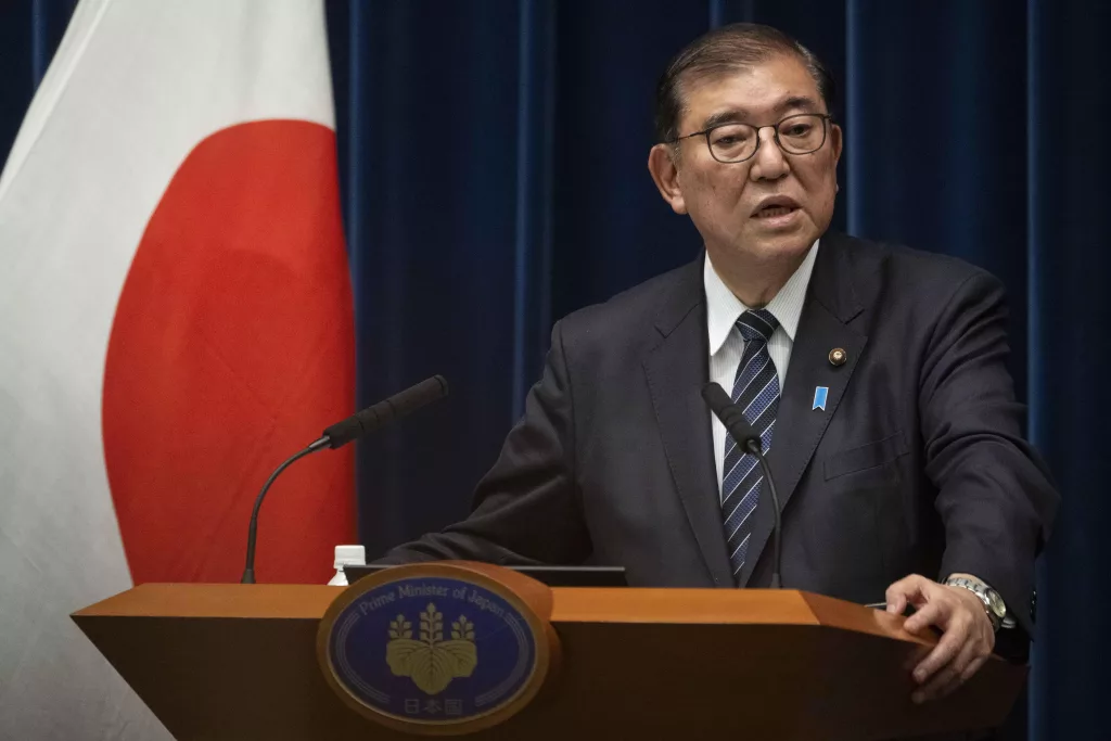 Japanese Prime Minister Ishiba press conference in Tokyo