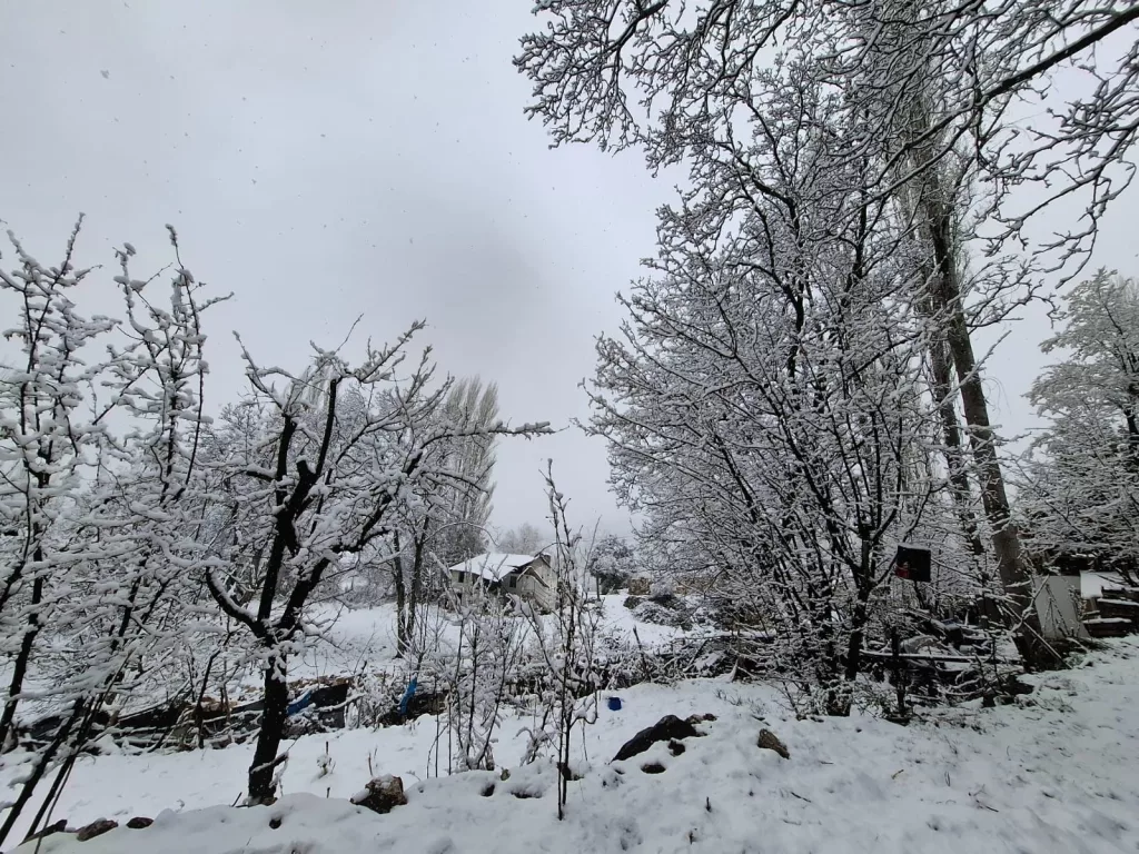 ANTALYA'NIN KAŞ İLÇESİNDE KAR YAĞIŞI ETKİLİ OLUYOR