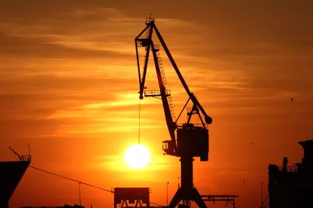 Sunrise Forms Dazzling View in Samsun, Türkiye