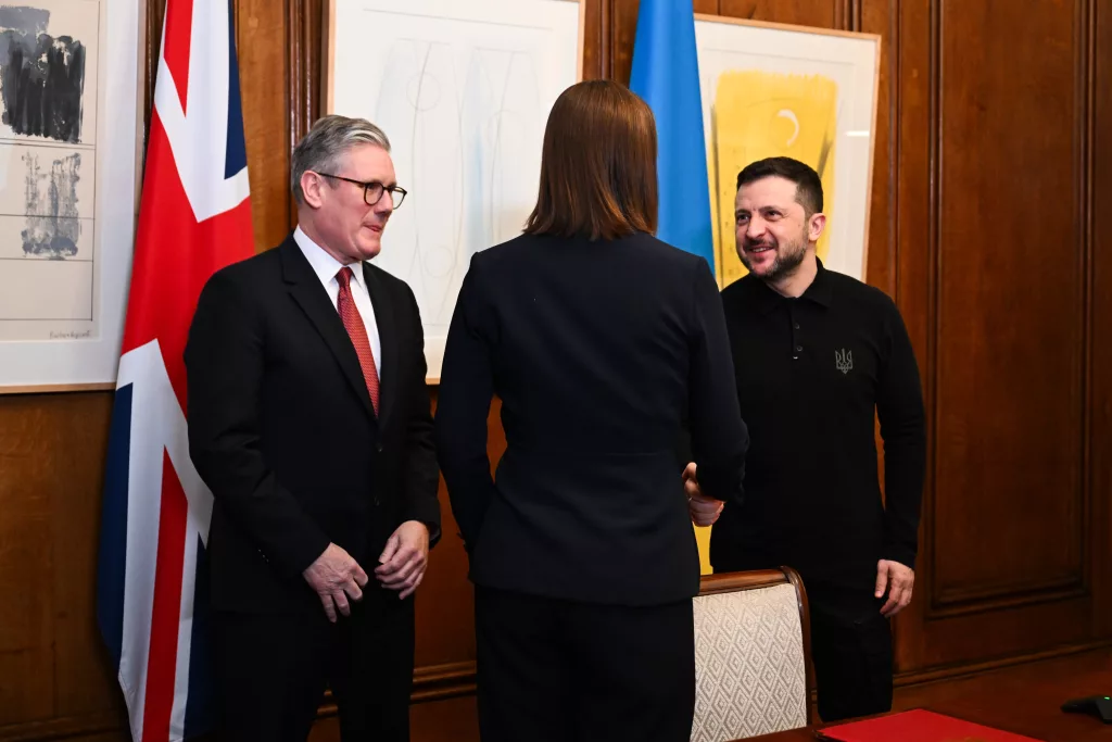 Ukraine's Zelensky meets Britain's Startmer in London