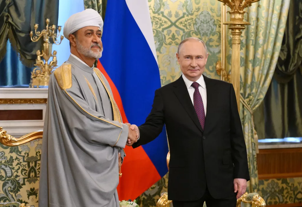 Russian President Putin meets Omani Sultan Al-Said in Moscow