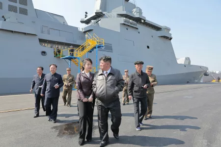 North Korea Tests New Warship