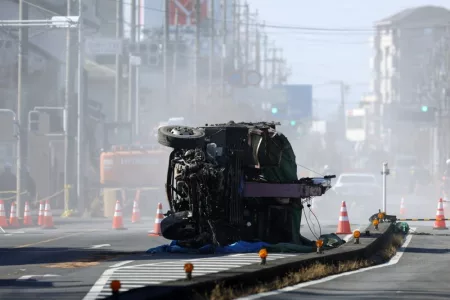 Driver Found Months After Truck Fell Into Giant Sinkhole in Japan
