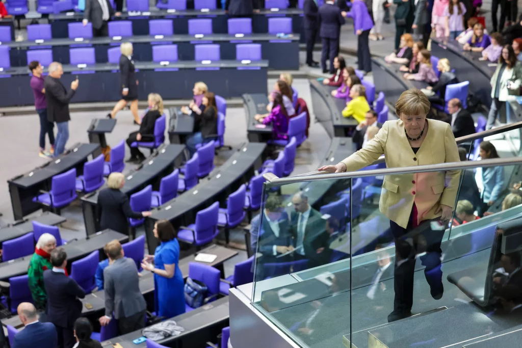 Election of German Chancellor and swearing-in of the cabinet at Bundestag in Berlin