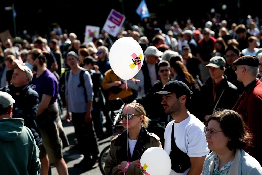 Demonstration calls for ban on Germany's AfD party in Berlin