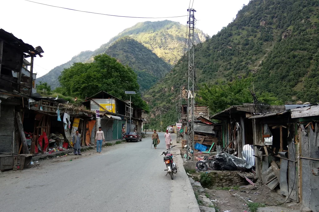 Aftermath of cross-border shelling in Jura village, Pakistan-administered Kashmir