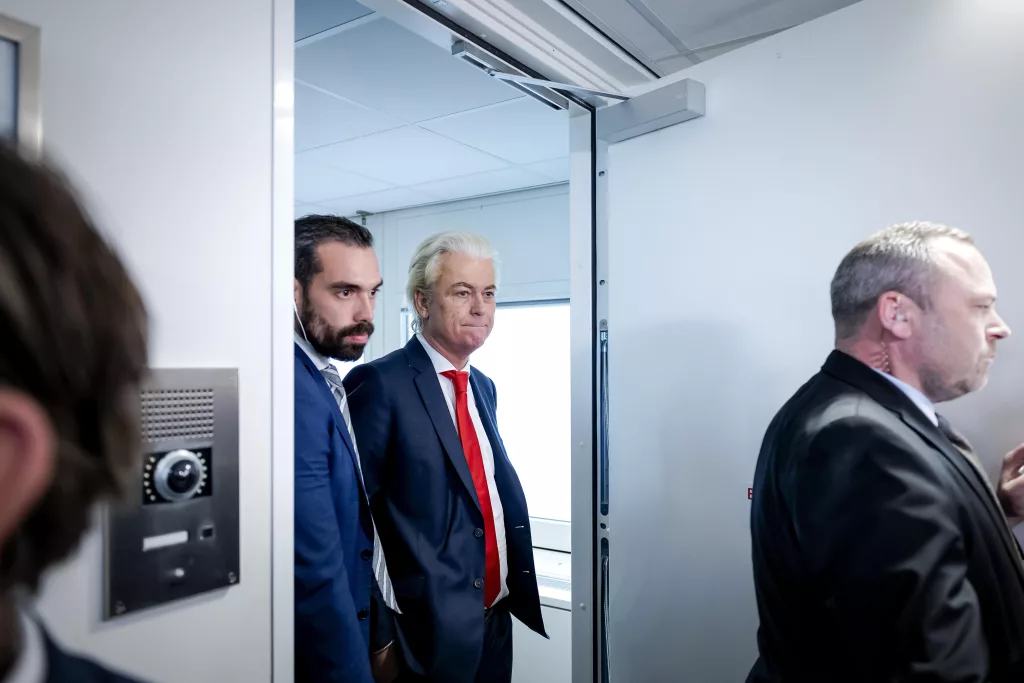 Coalition talks at the House of Representativeson on Wilders proposed asylum plans