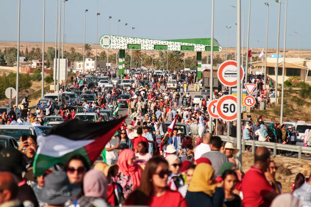 İSRAİL'İN GAZZE ABLUKASINI KIRMAYI HEDEFLEYEN KONVOY TUNUS'TAN YOLA ÇIKTI