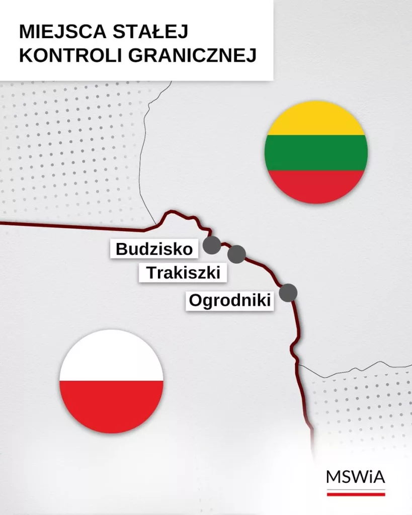 POLONYA, ALMANYA VE LİTVANYA SINIRINDA 65 NOKTADA KONTROLLERE BAŞLADI LİTVANYA SINIRINDA BİR ŞÜPHELİ KAÇAKÇILIK ŞÜPHESİYLE GÖZALTINA ALINDI