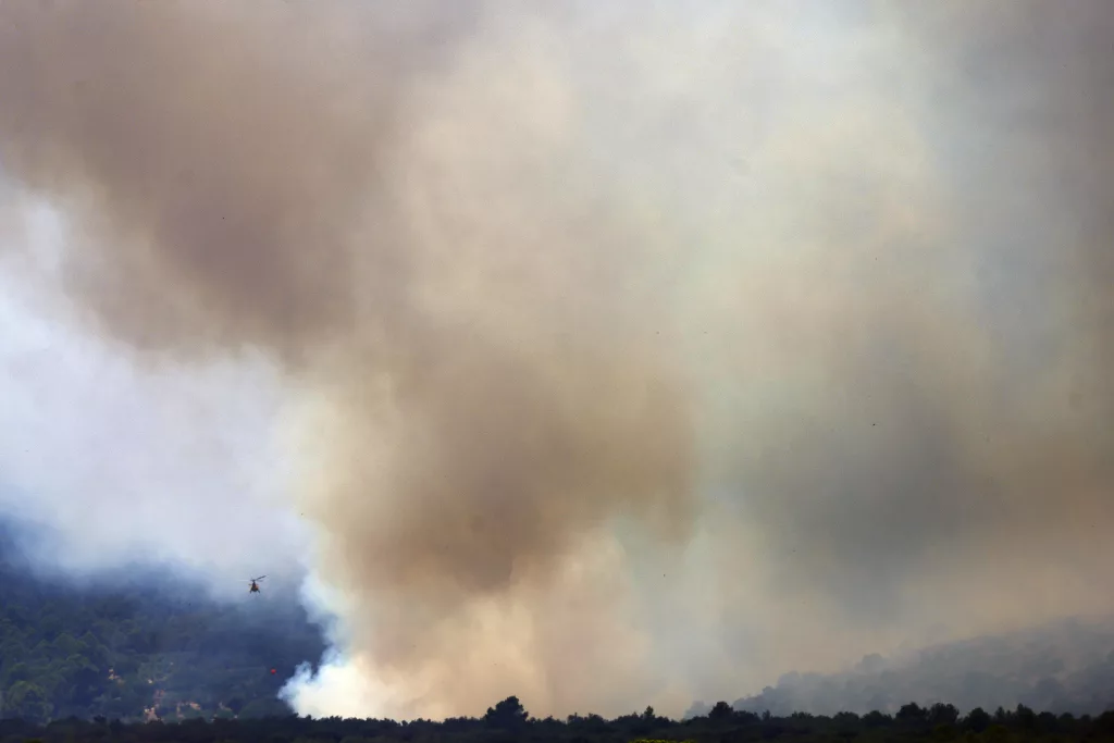 Forest fire in Tarragona